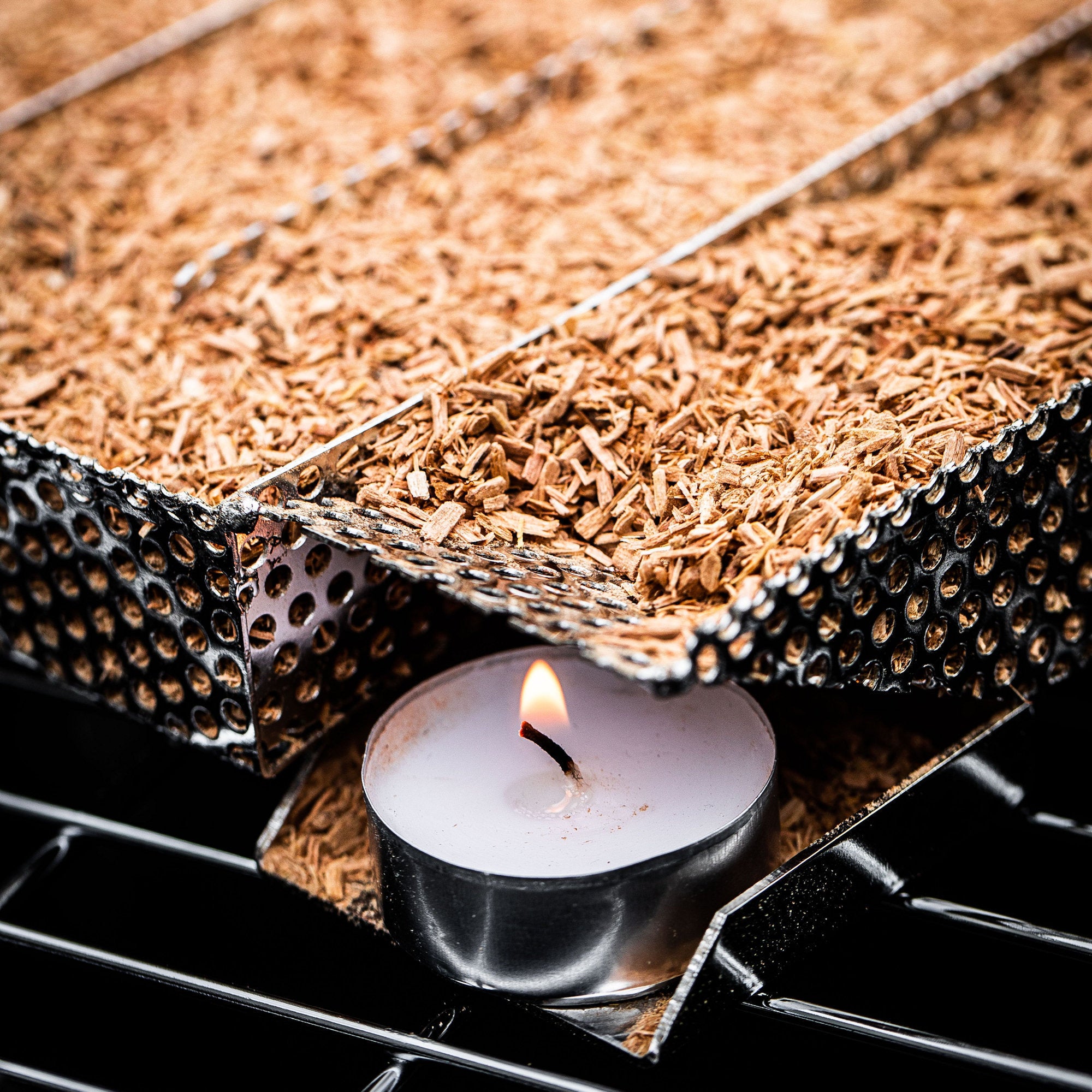 Générateur de fumée froide pour poêles à bois à combustion lente, 20,5 x 20,5 cm, acier inoxydable