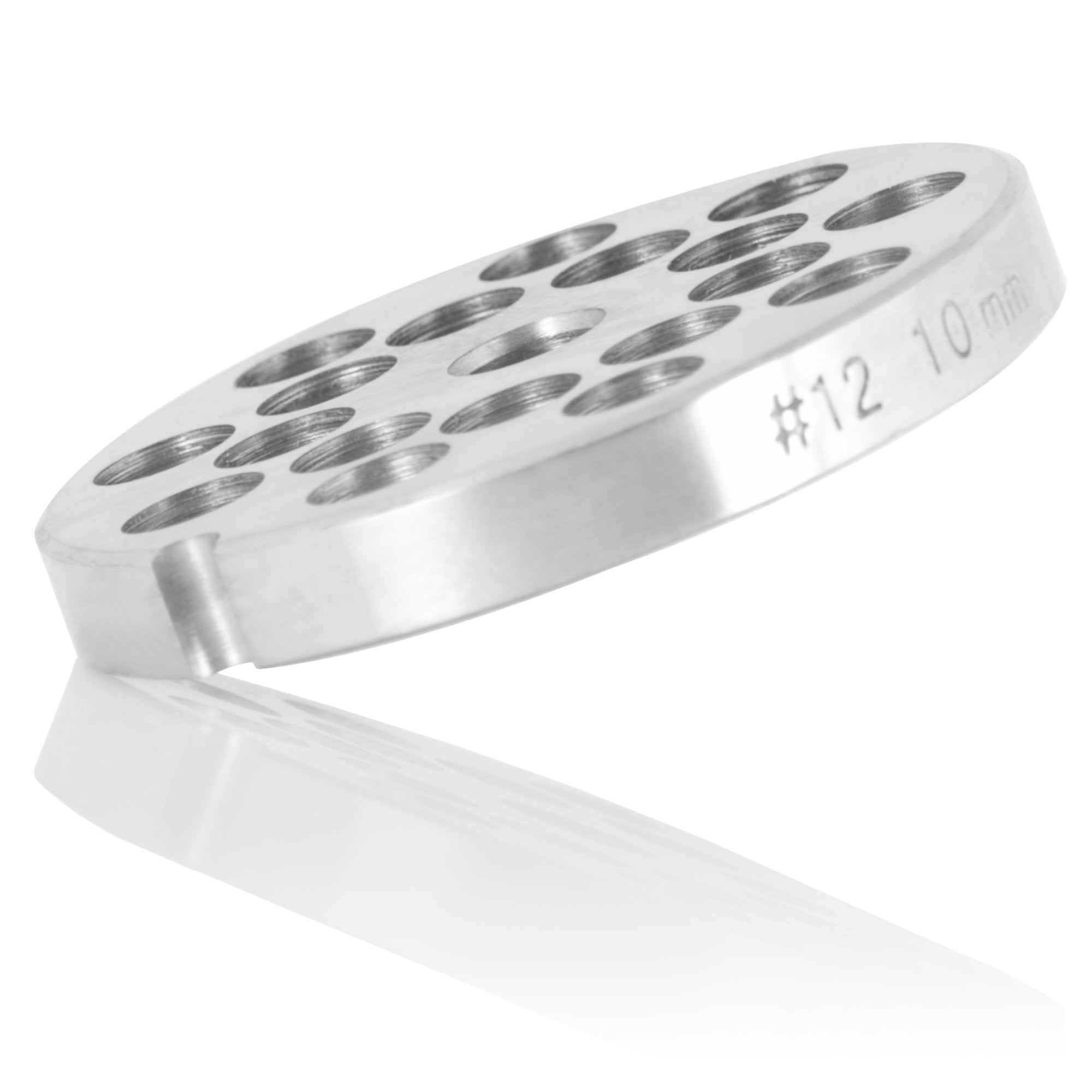 Disque perforé pour hachoir à viande, Ø 7 cm, trous Ø 9 mm