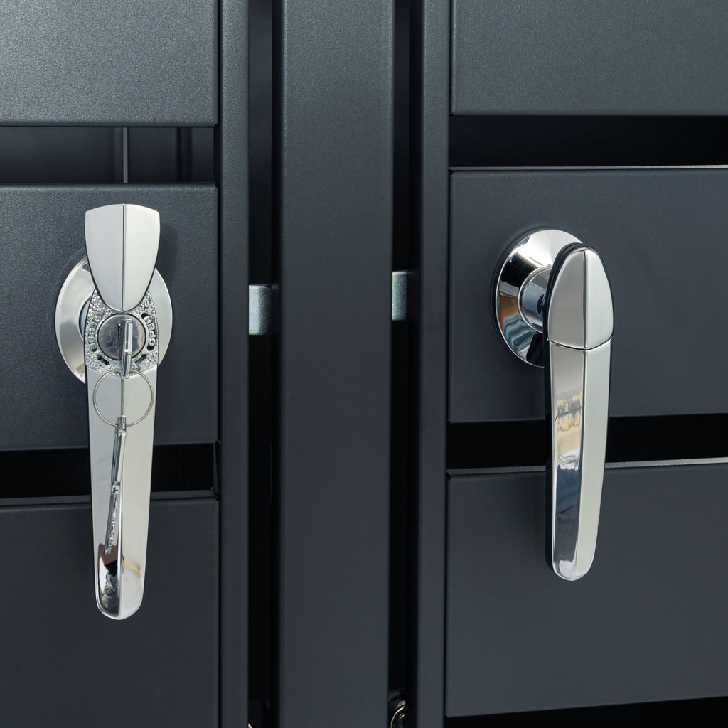 Mülltonnenbox, 2er Set, Anthrazit RAL 7016