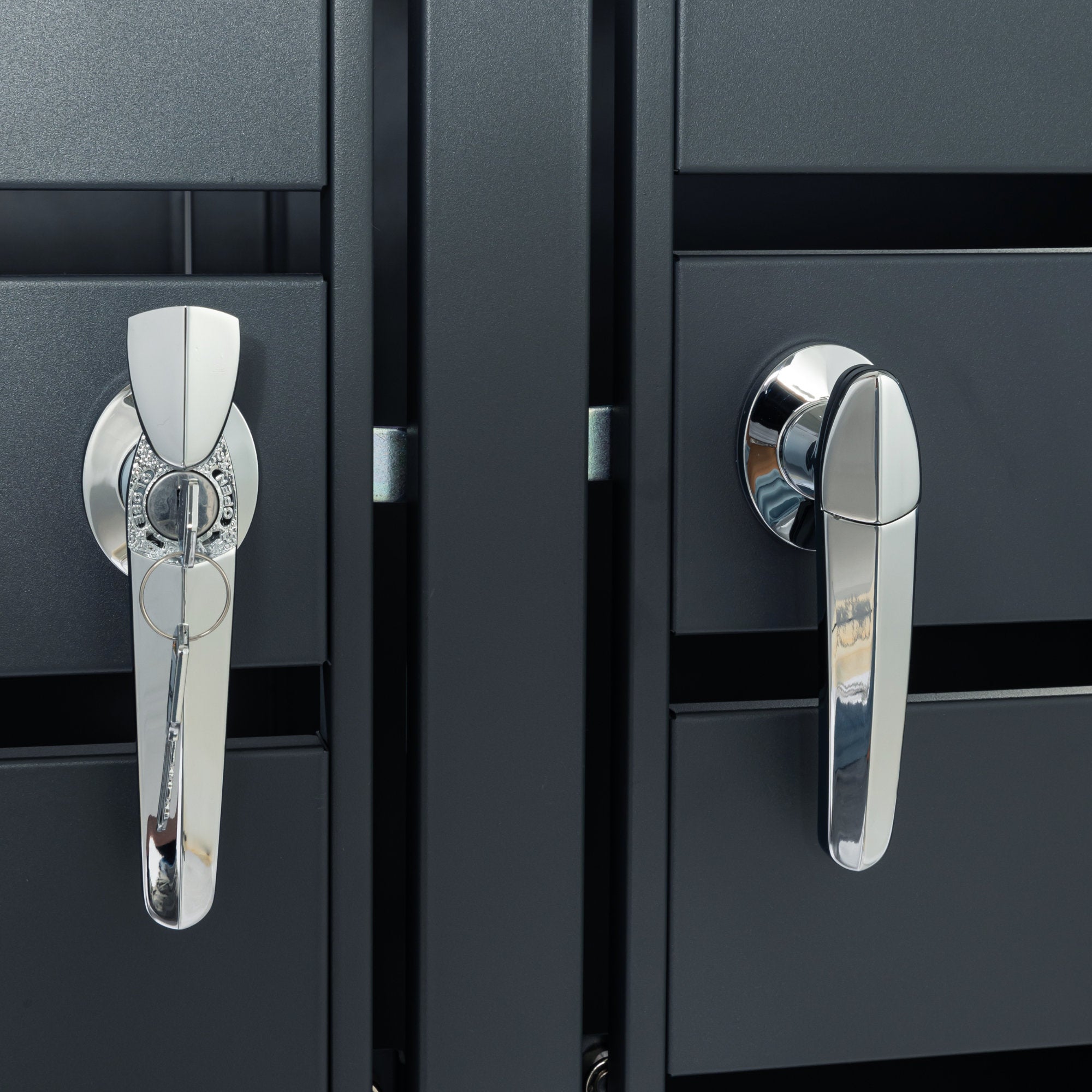 Mülltonnenbox, 2er Set, Anthrazit RAL 7016