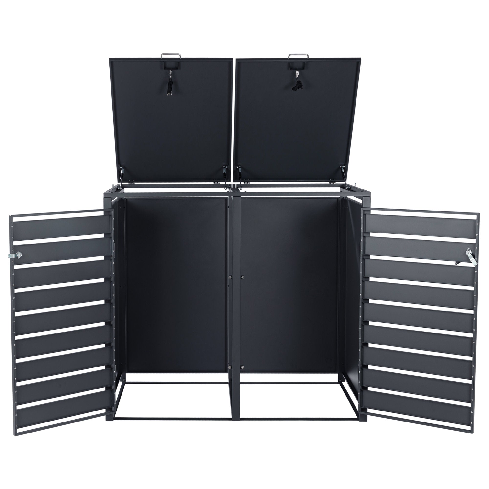 Boîte de rangement pour poubelles, lot de 4, anthracite RAL 7016