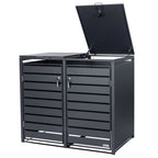 Boîte de rangement pour poubelles, lot de 4, anthracite RAL 7016