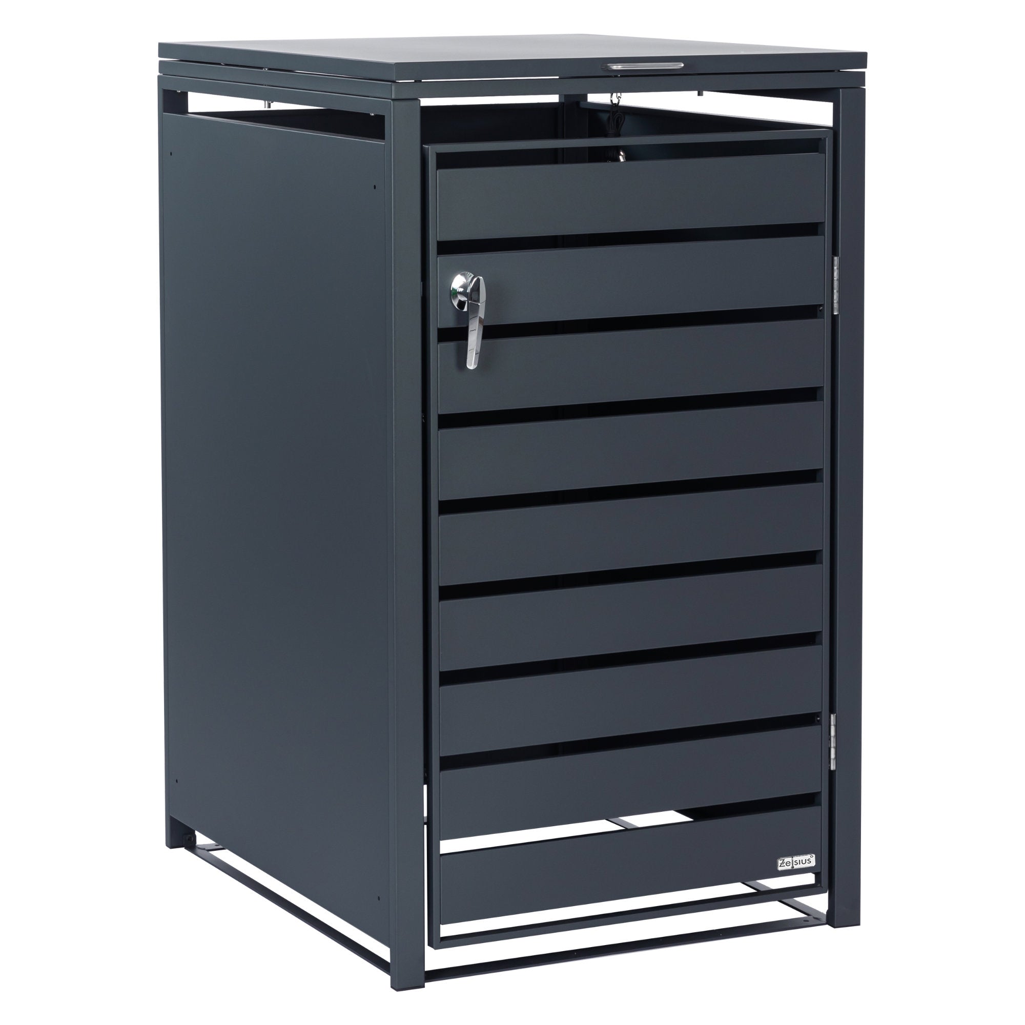 Garbage can enclosure, anthracite RAL 7016