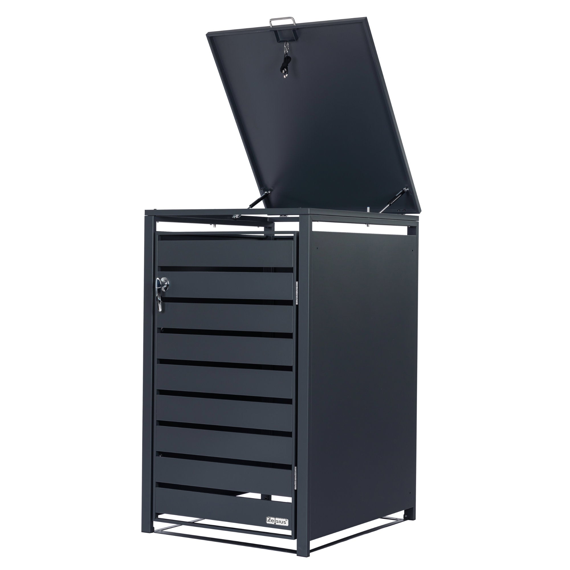 Garbage can enclosure, anthracite RAL 7016