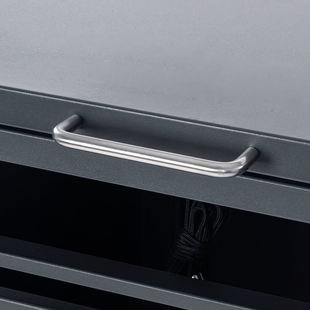 Garbage can enclosure, anthracite RAL 7016