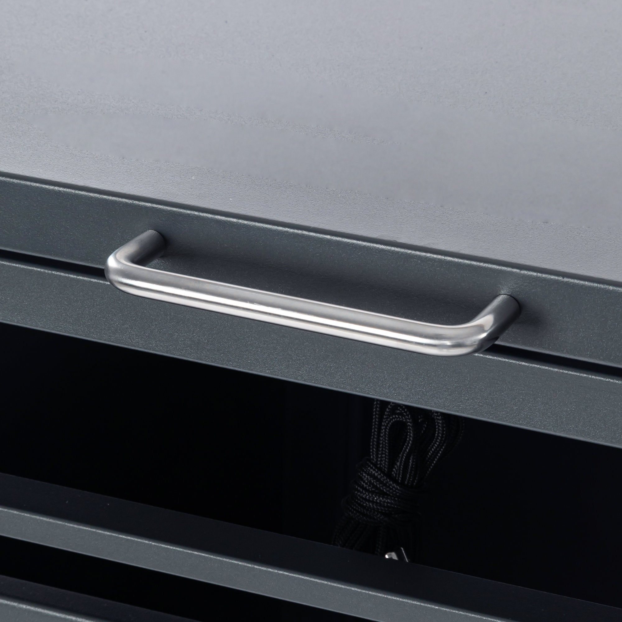 Garbage can enclosure, anthracite RAL 7016