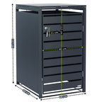 Boîtier pour poubelle, anthracite RAL 7016