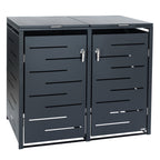 Boîte de rangement pour poubelles, lot de 2, anthracite RAL 7016