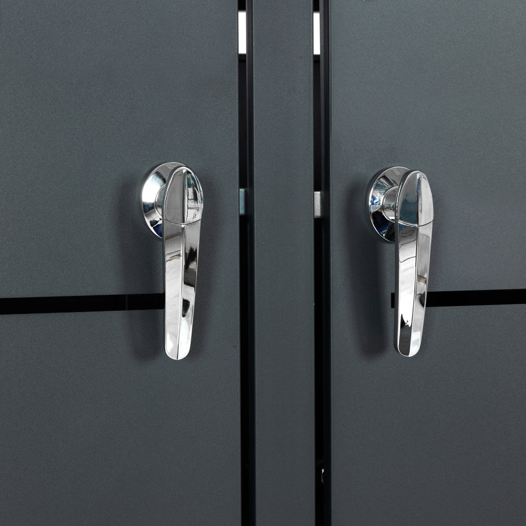 Mülltonnenbox, 3er Set, Anthrazit RAL 7016