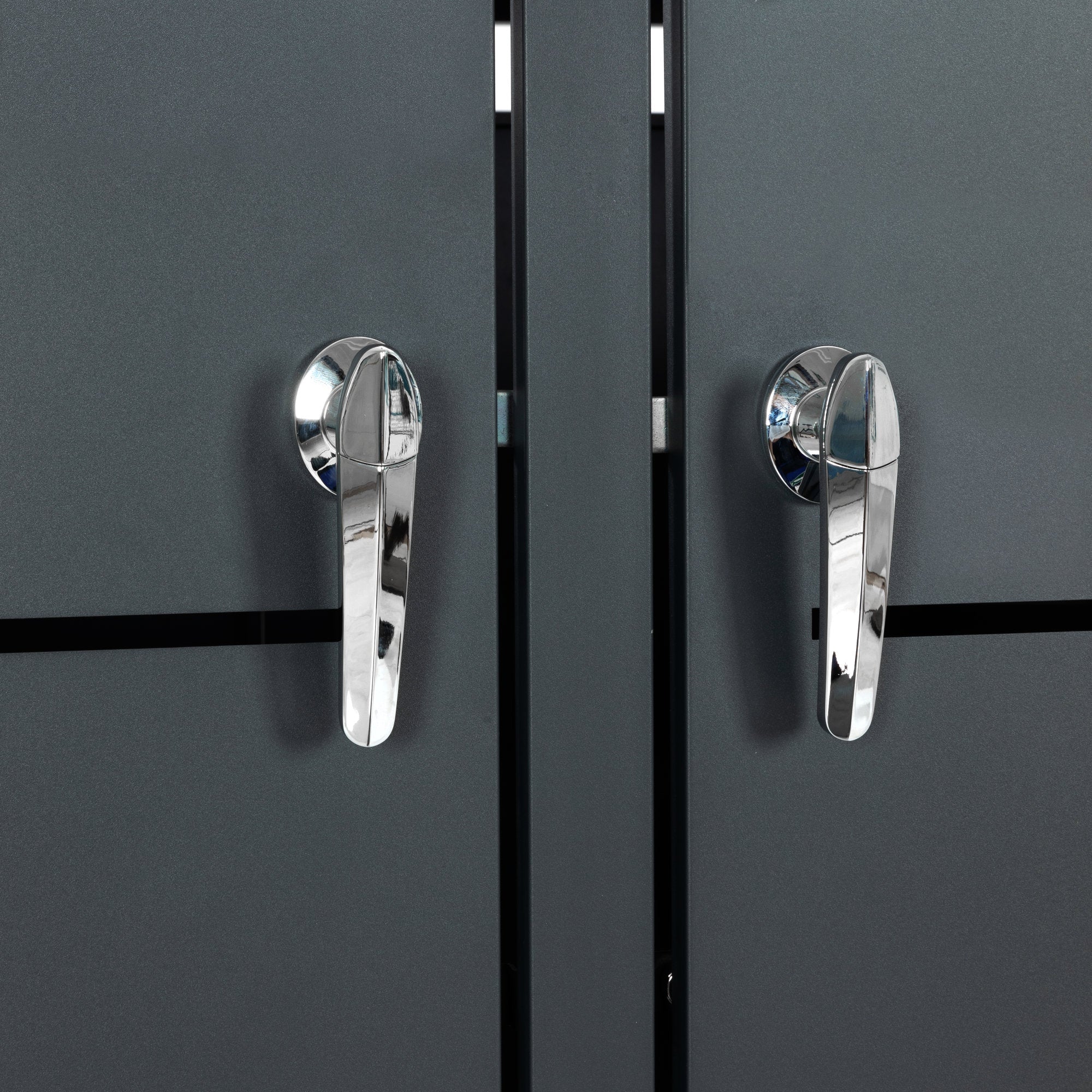 Mülltonnenbox, 2er Set, Anthrazit RAL 7016