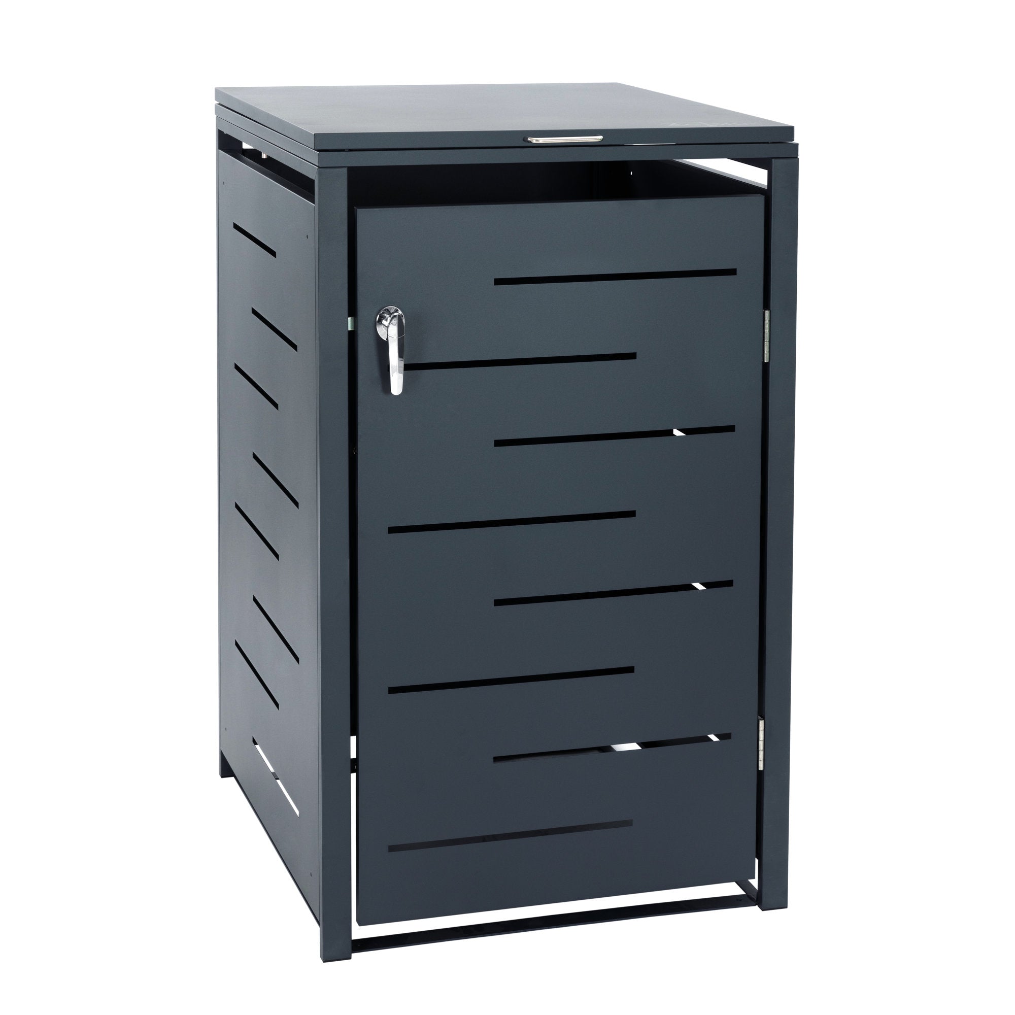 Garbage can enclosure, anthracite RAL 7016