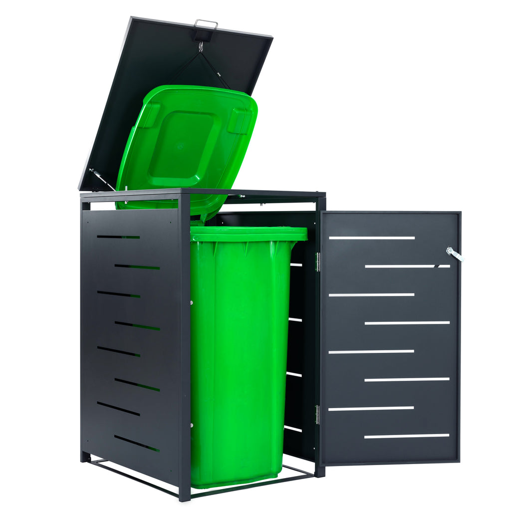 Boîtier pour poubelle, anthracite RAL 7016