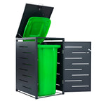 Boîtier pour poubelle, anthracite RAL 7016