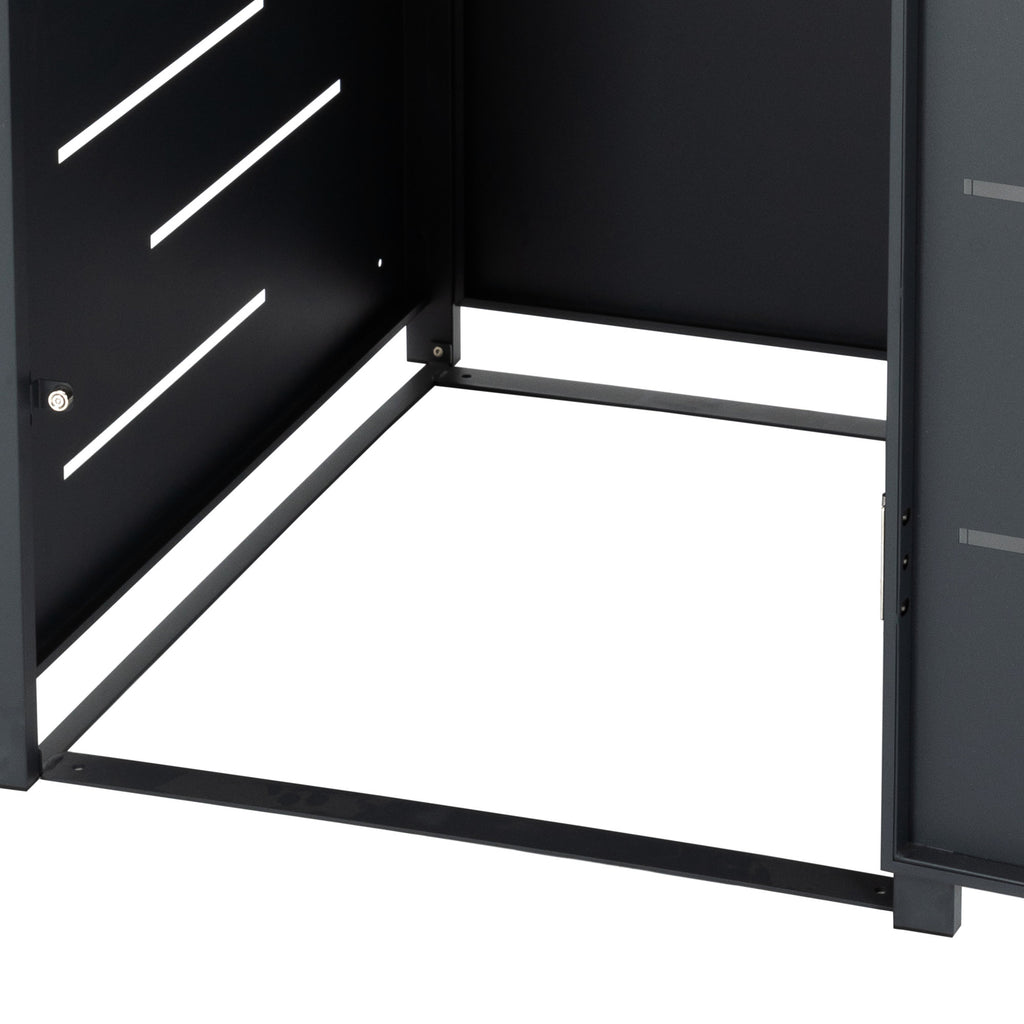 Boîtier pour poubelle, anthracite RAL 7016