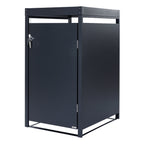 Bin storage box, anthracite RAL 7016, including green roof