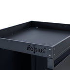 Bin storage box, anthracite RAL 7016, including green roof