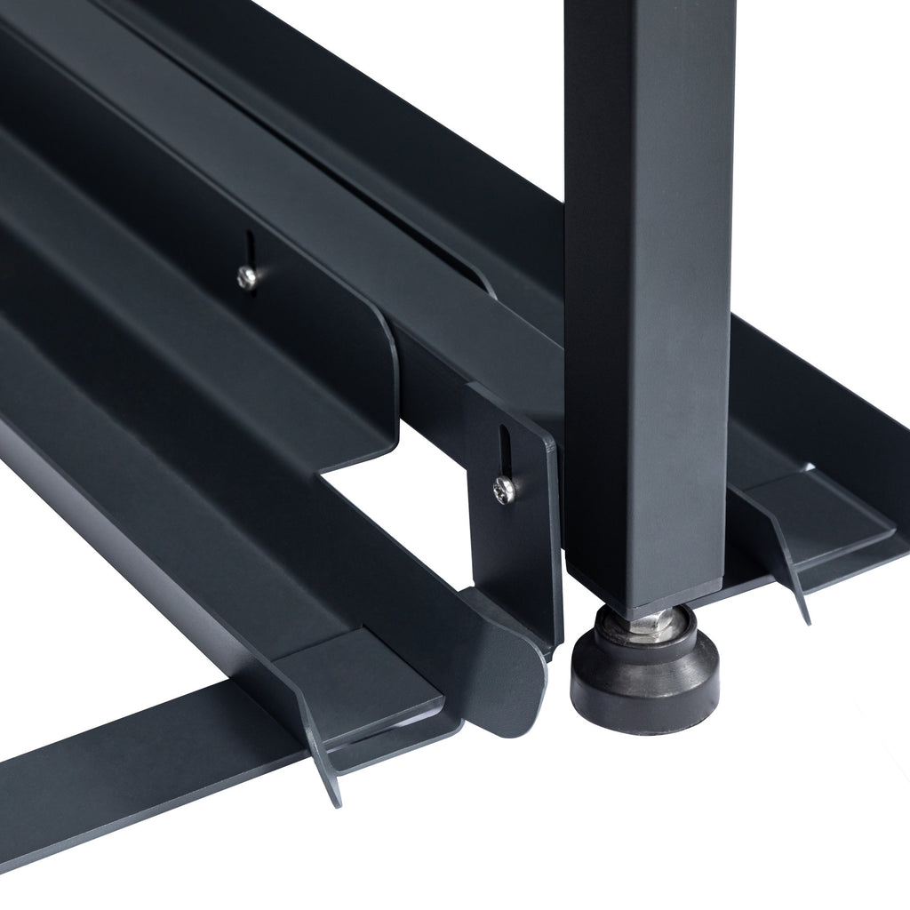 Bin storage unit, set of 2, anthracite RAL 7016, door with wood look, including rounded lid