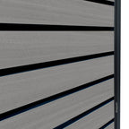 Coffre à poubelles, anthracite RAL 7016, porte aspect bois