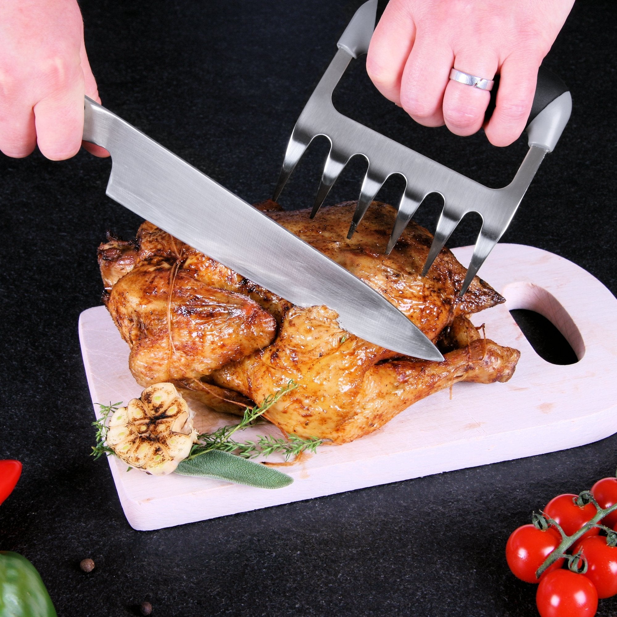 Meat claws "Grizzly", set of 2, stainless steel 