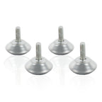Pieds de meuble, lot de 4, Ø 40 mm, filetage Ø 8 mm, M8