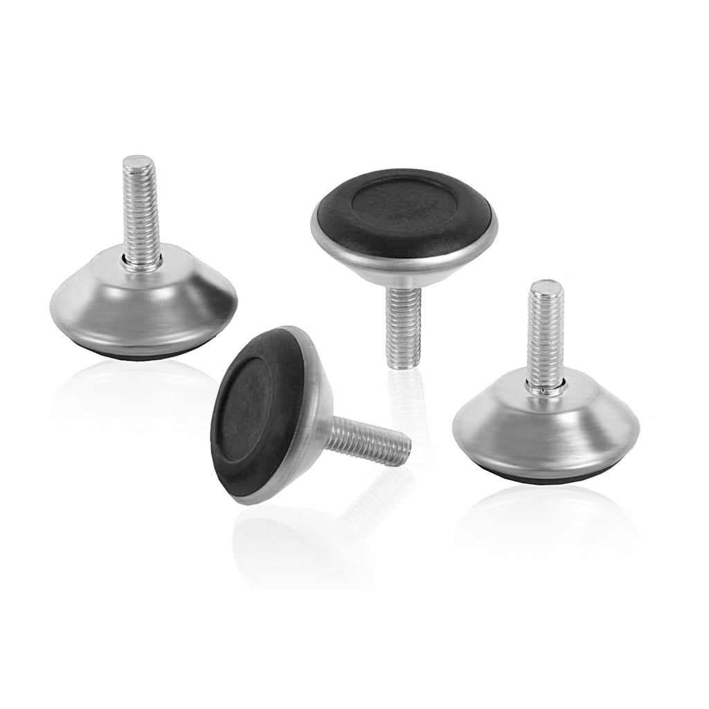 Furniture feet, set of 4, Ø 40 mm, thread Ø 8 mm, M8
