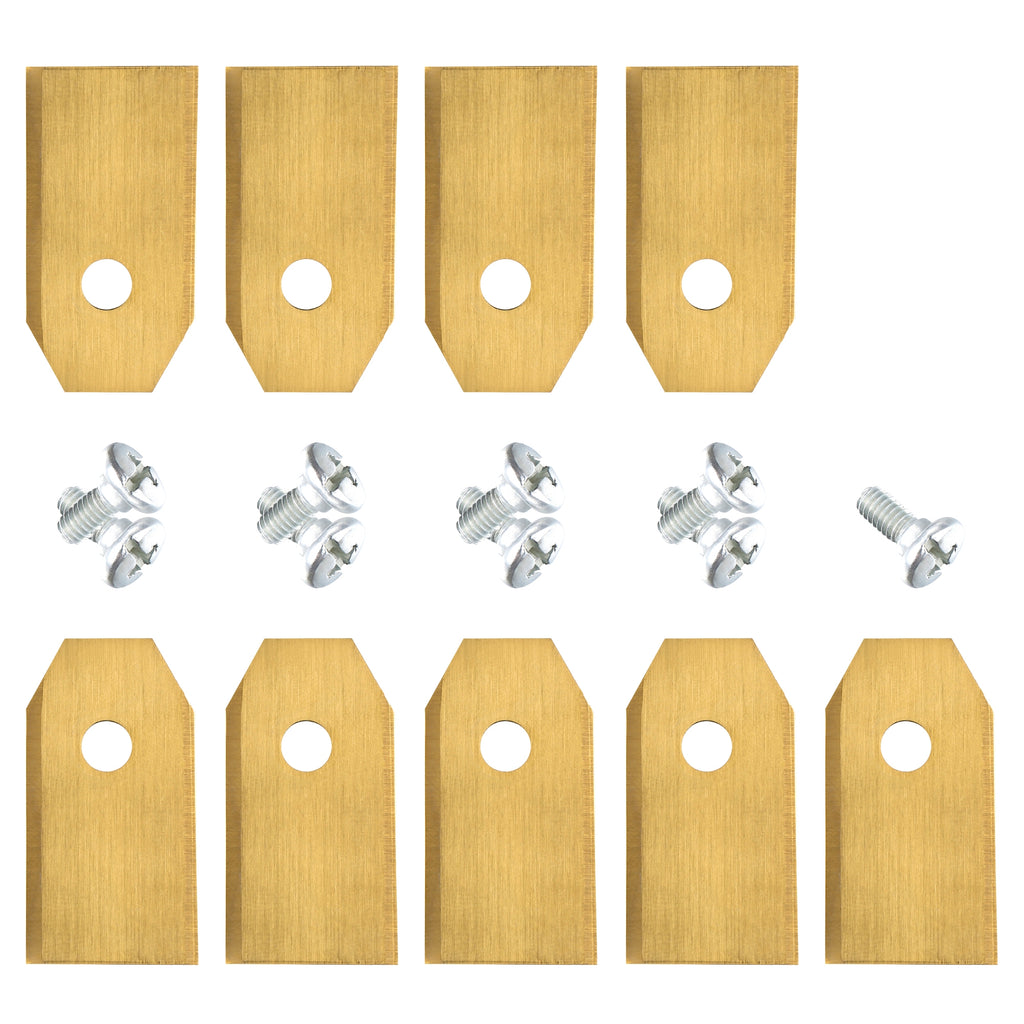 Replacement blades for lawnmowers, titanium