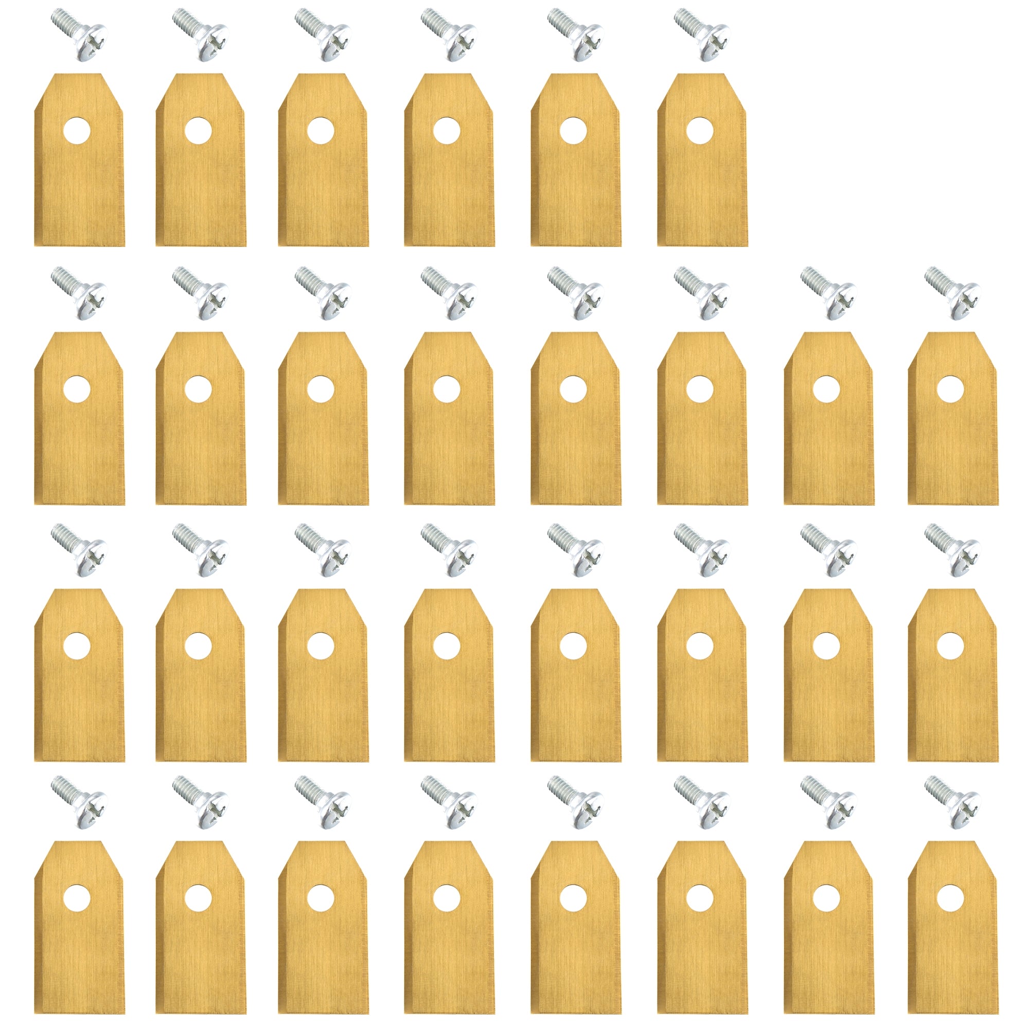 Replacement blades for lawnmowers, titanium