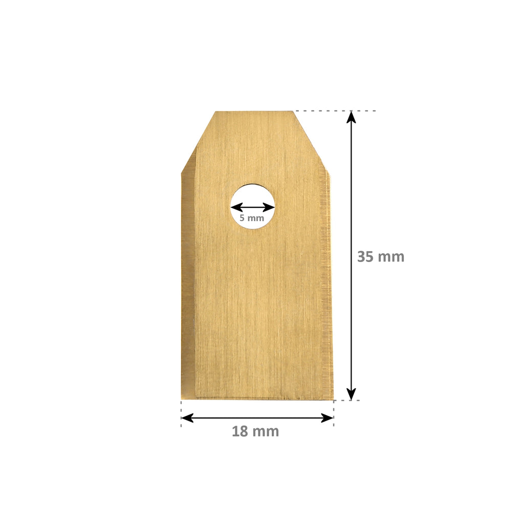 Replacement blades for lawnmowers, titanium