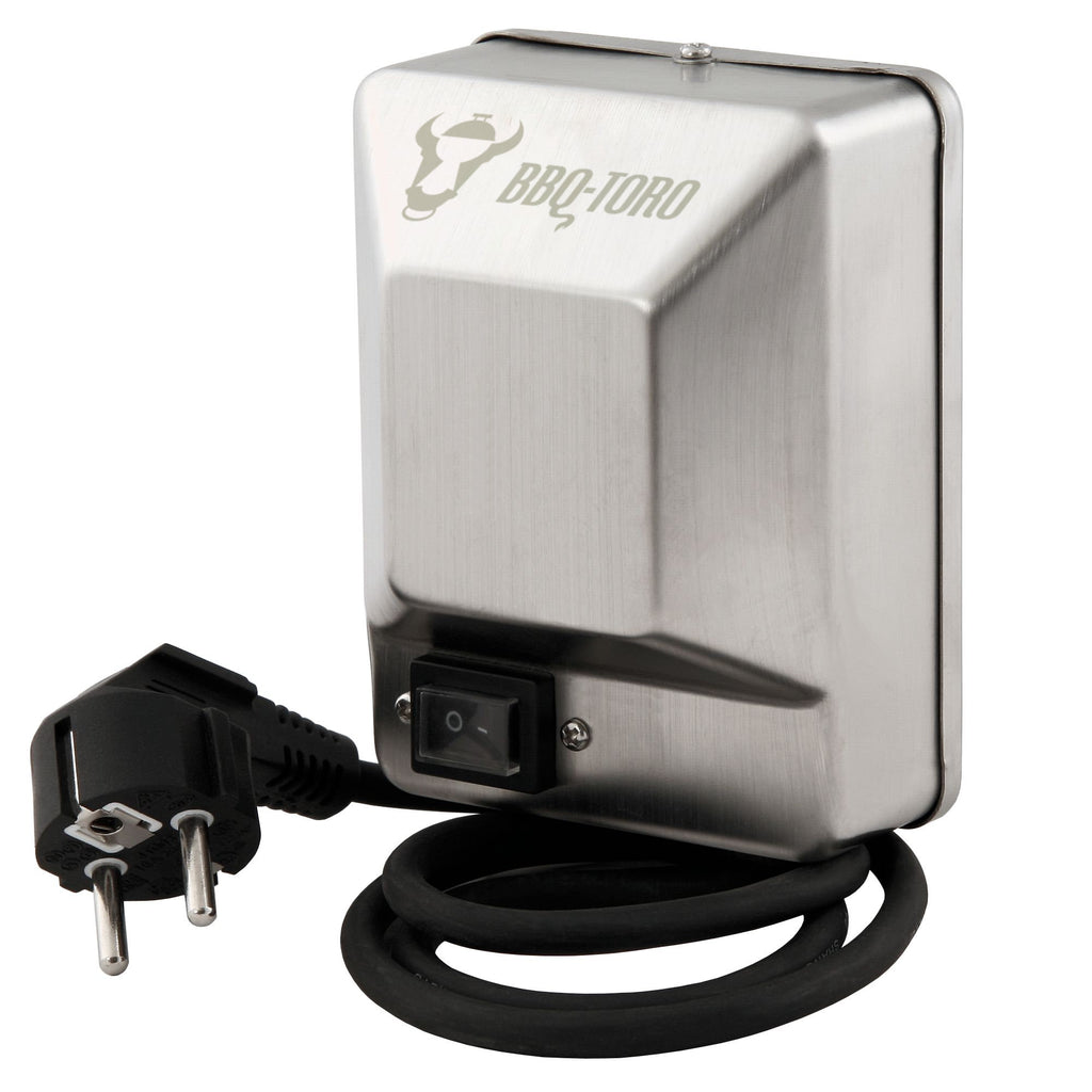 Grillmotor für Grillspieß, 220 - 240V, Edelstahl, Belastbar bis 10 kg
