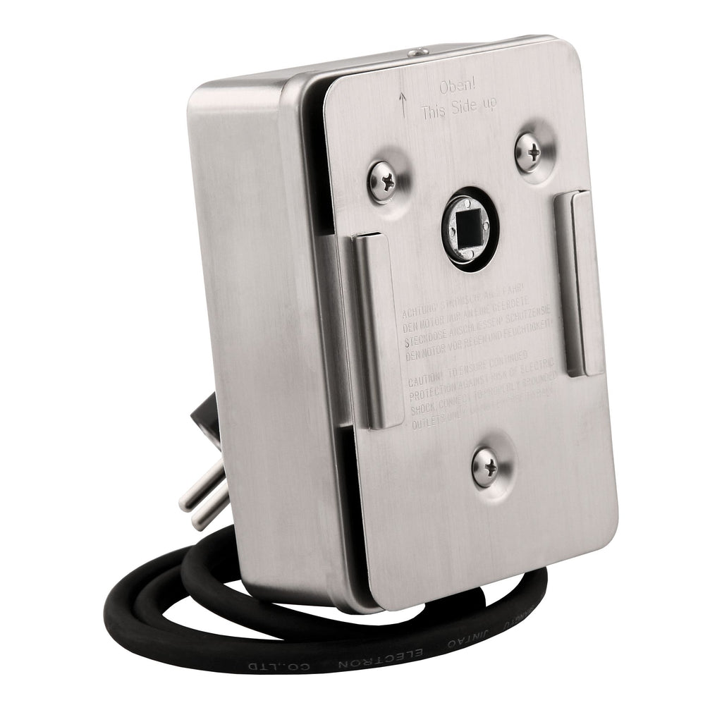 Grillmotor für Grillspieß, 220 - 240V, Edelstahl, Belastbar bis 10 kg