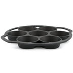 Moule à muffins pour 7 muffins, en fonte, 100 ml chacun