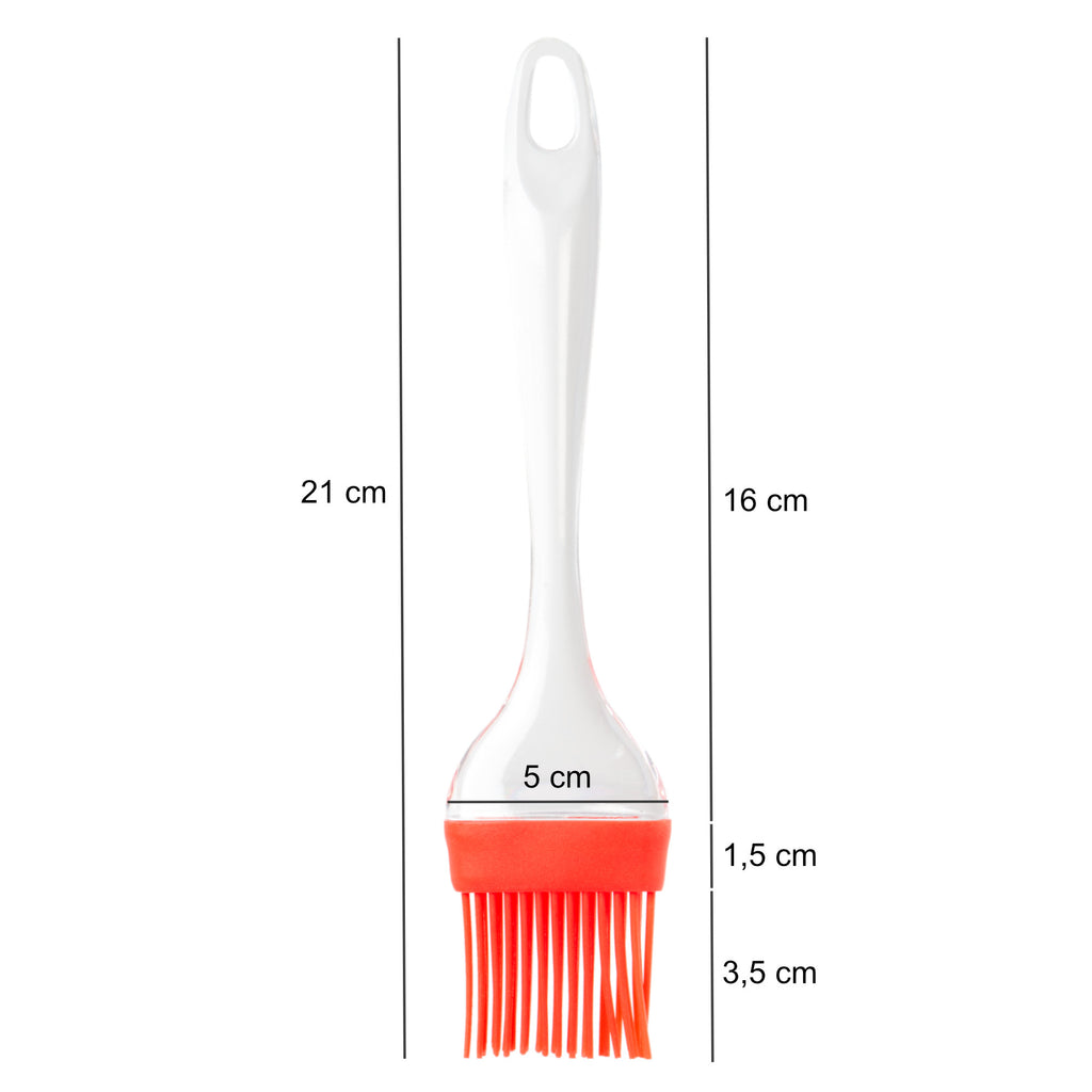 Pinceau à pâtisserie en silicone, 21 cm, résistant à la chaleur