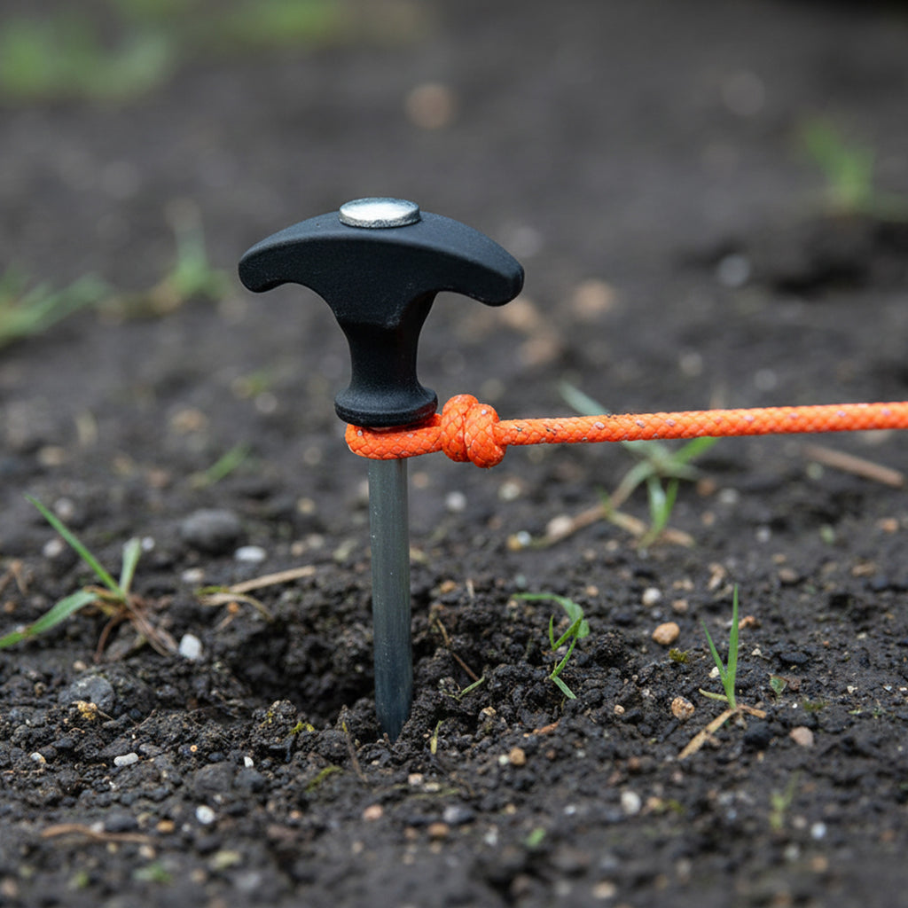 Piquets en T, 30 cm chacun, piquets de tente pour tentes de camping