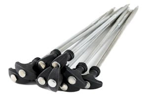 Piquets en T, 30 cm chacun, piquets de tente pour tentes de camping