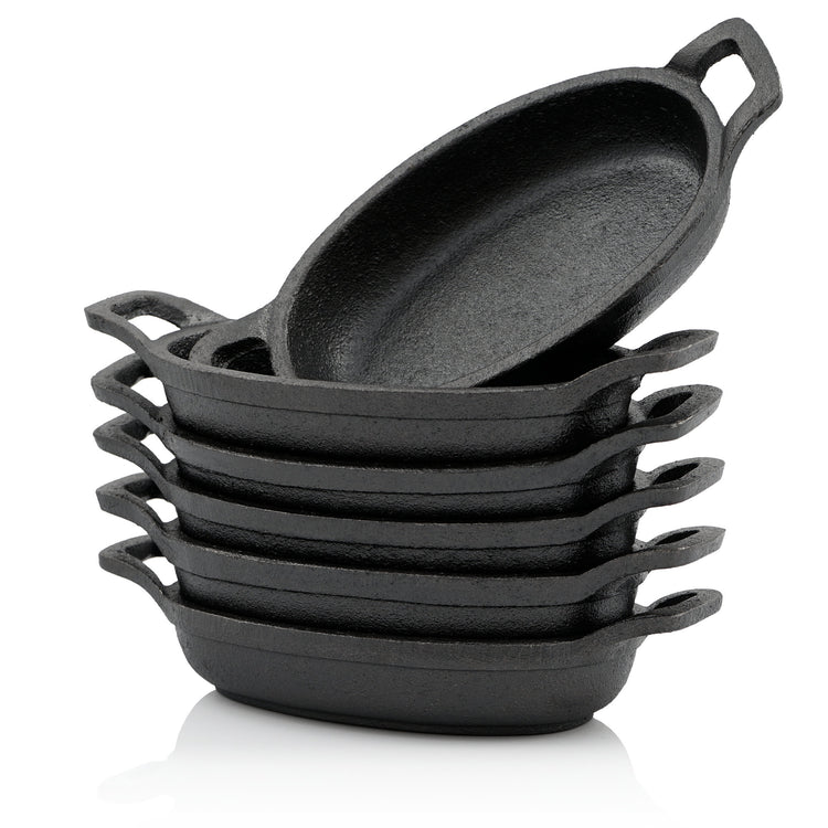 Servierpfännchen, 6er Set, Gusseisen – CS-Trading