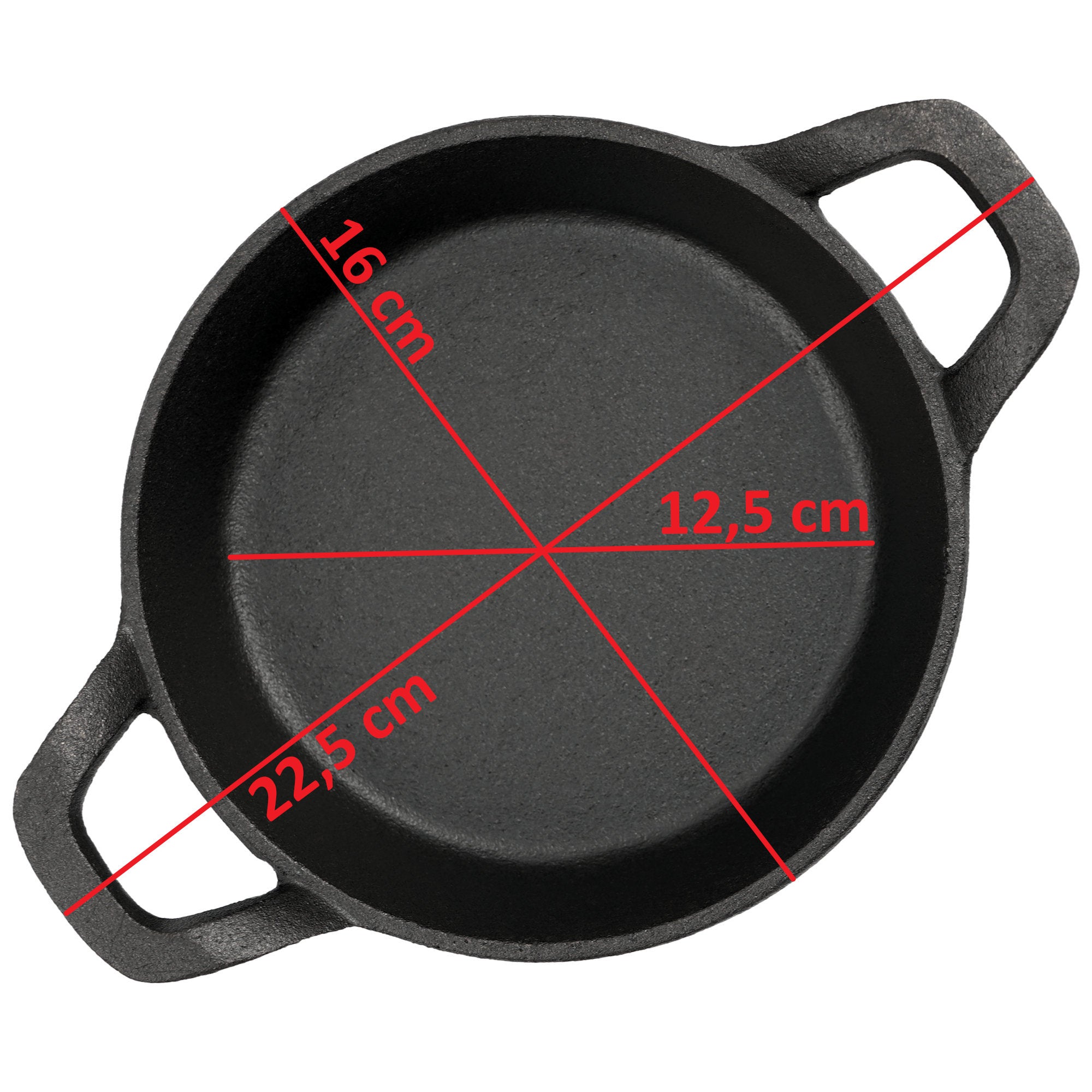 Servierpfännchen, Ø 16 cm, Gusseisen