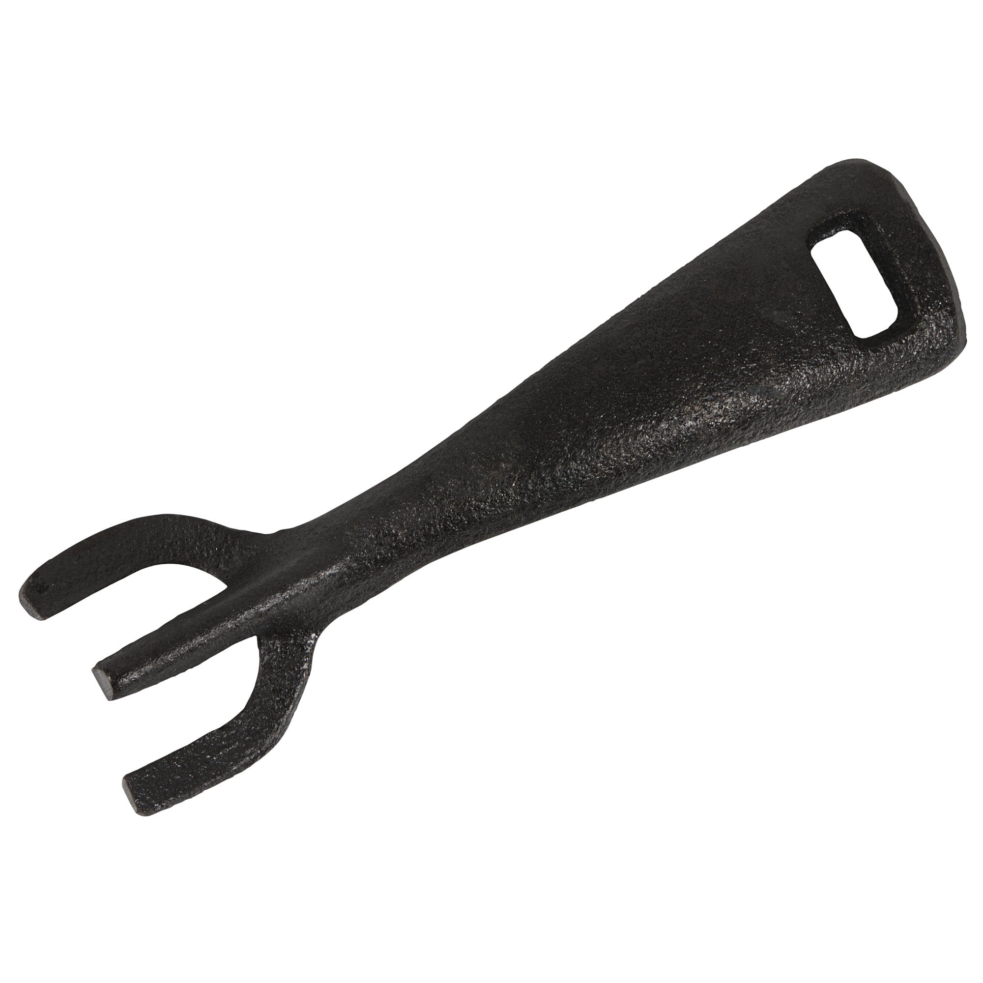 Serving pan, 27 x 18 cm, cast iron, including wooden board