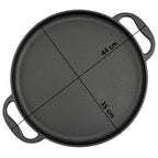 Poêle à griller, Ø 35 cm, en fonte