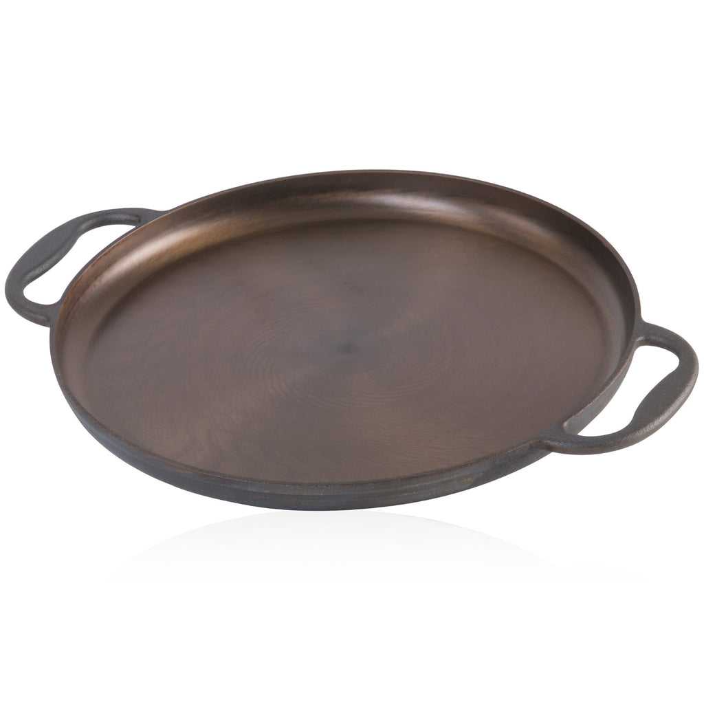 Paella pan, Ø 35 cm, cast iron pan, polished