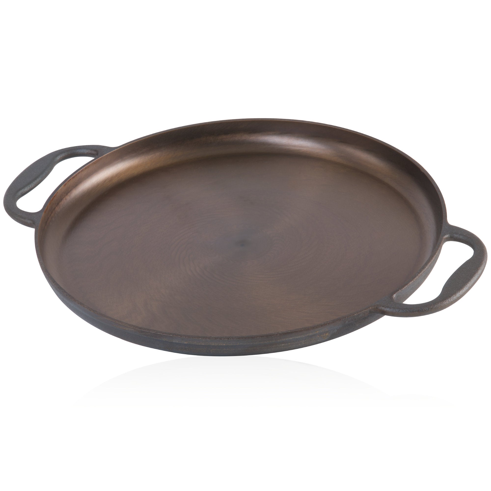 Paella pan, Ø 35 cm, cast iron pan, polished