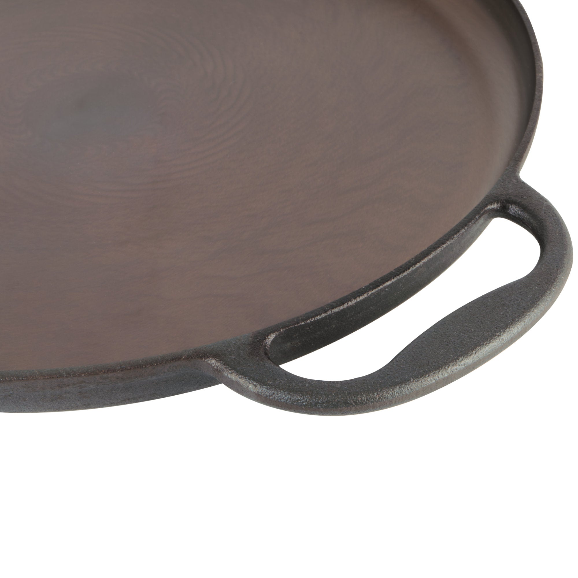 Paella pan, Ø 35 cm, cast iron pan, polished