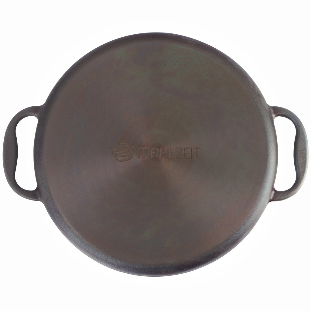 Paella pan, Ø 35 cm, cast iron pan, polished