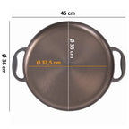 Poêle à paella, Ø 35 cm, en fonte polie