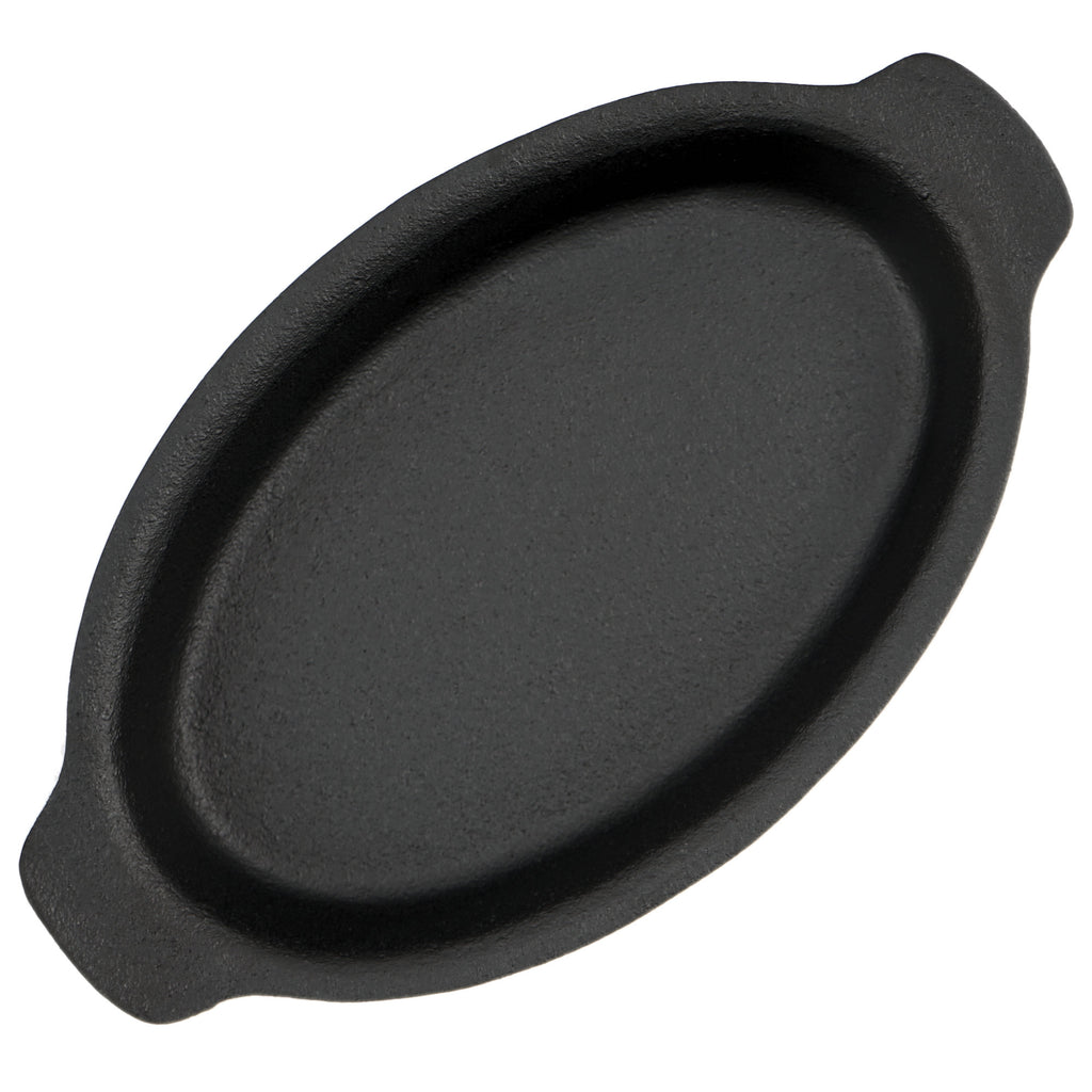 Serving pans, set of 6, 22.5 x 13 cm, oval, cast iron
