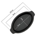 Serving pans, set of 6, 22.5 x 13 cm, oval, cast iron