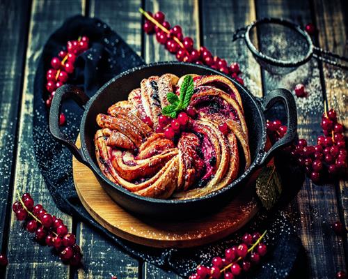 Servierpfännchen, Ø 20 cm, Gusseisen