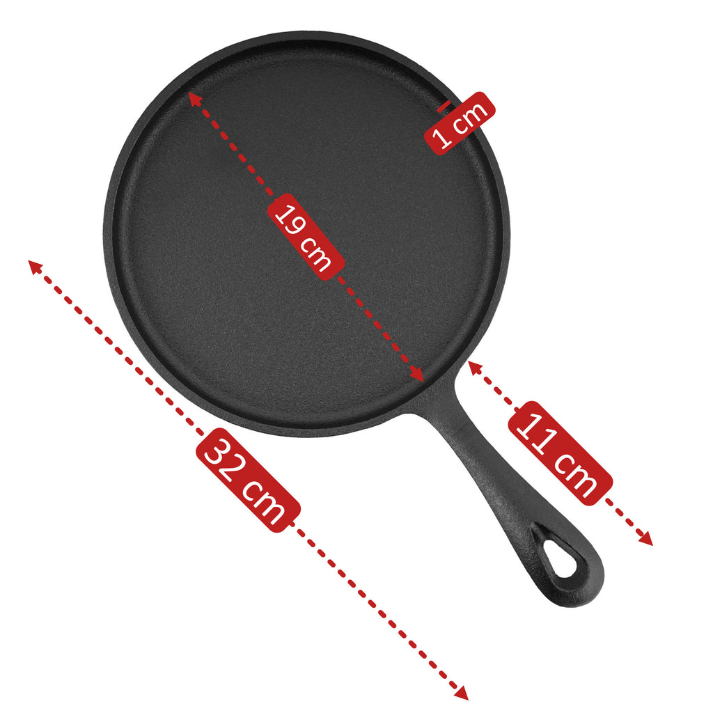 Poêle à crêpes, Ø 19 cm, en fonte
