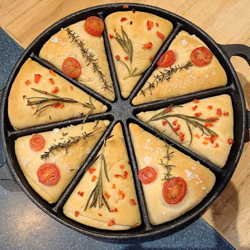 Maisbrotpfanne, Ø 21,5 cm, mit 8 Grillzonen