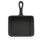 Poêles à raclette, lot de 6, 12,5 x 18 cm, en fonte