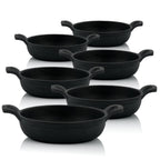 Grillpfännchen, 6er Set, Ø 13 cm, Gusseisen
